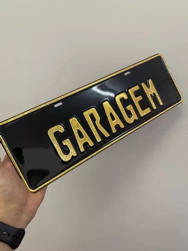 Placa Personalizada Decorativa Alto Relevo Alum Nio Preto Frete Gr Tis