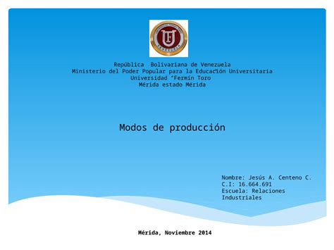 Pptx Modos De Producción Dokumentips