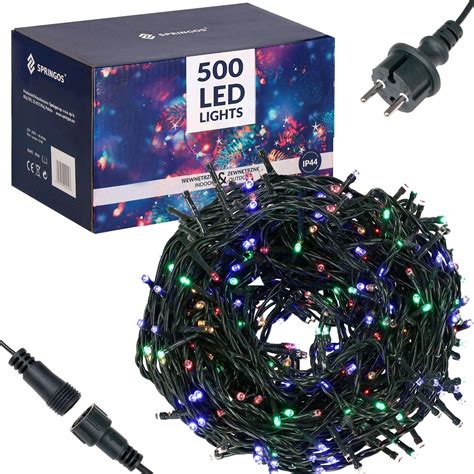 LAMPKI CHOINKOWE 500 LED ZEWNĘTRZNE STAŁE MULTIKOLOR CL0529 Cena