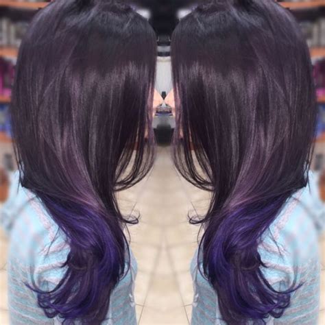 Violet Black Hair Purple Hair Purple Balayage Hair Color Balayage