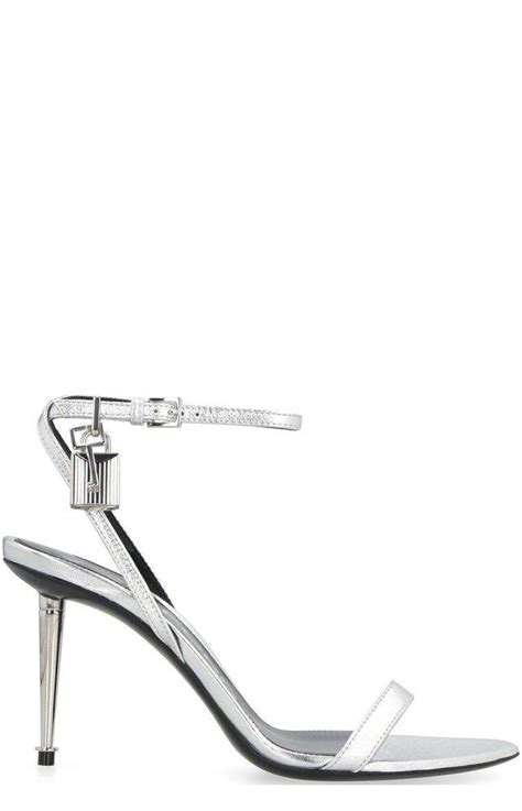 Tom Ford Padlock Pointy Naked Sandals In White Lyst