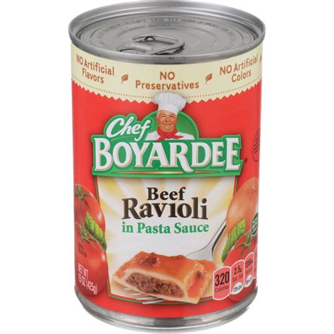 Chef Boyardee Beef Ravioli 15 Oz Canned Pasta Miller And Sons Supermarket