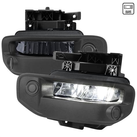 Spec D Tuning Dodge Ram Led Fog Lights With Chrome Housing Smoked Lens