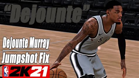 Dejounte Murray Jumpshot Fix NBA2K21 With Side By Side Comparison YouTube