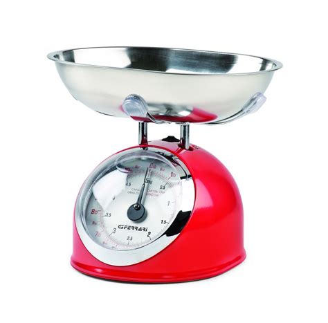 G3Ferrari Bilancia Da Cucina Vintage Meccanica G20003 Rossa