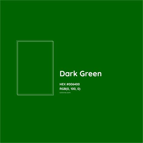 About Dark Green - Color codes, similar colors and paints - colorxs.com