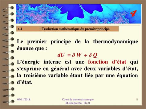 Cours De Thermodynamique Module Ph Ppt T L Charger