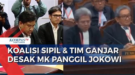 Koalisi Sipil Serahkan Surat Terbuka Minta Mk Panggil Jokowi