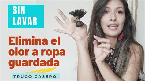 Truco Casero Para Eliminar El Olor A Ropa Guardadasin Lavar Youtube