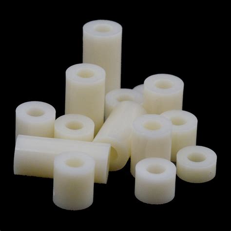 20 50 100 Pcs M3 M4 M5 M6 M8 White Plastic Nylon Round Etsy