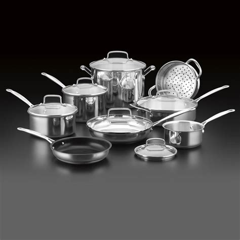 Cuisinart Chefs Classic 14 Piece Stainless Steel Cookware Set