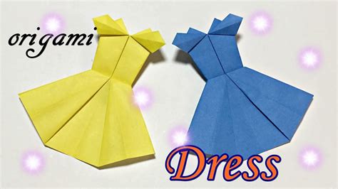 How To Make Paper Dress Easy But Cool Origami Tutorial For Beginners