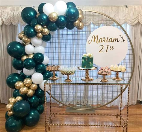 Pcs Double Dark Green Balloon Garland Arch Kit Gold White Etsy