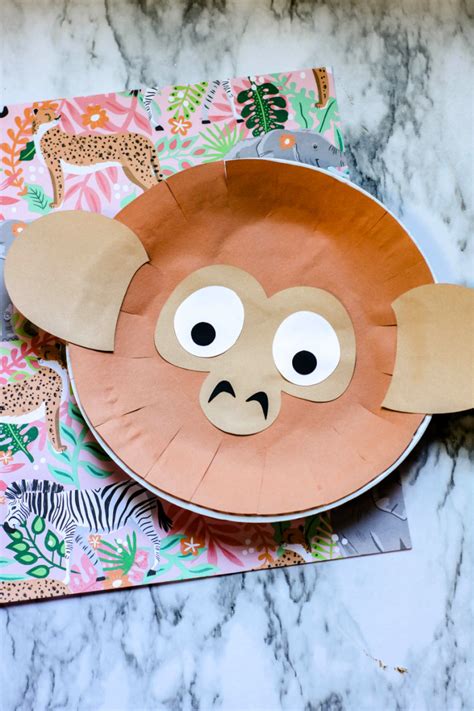 Monkey Paper Plate Craft For Kids Mom Wife Busy Life