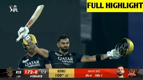 Rcb Vs Srh Highlights Ipl Rcb Vs Srh Highlights Today Ipl