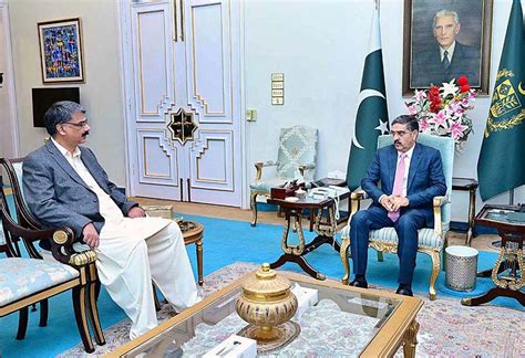 Prime Minister Of Azad Jammu And Kashmir Ch Anwaar Ul Haq Calls On The