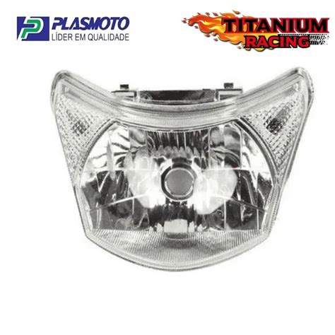 Farol Bloco Optico Honda Biz Original Plasmoto Shopee Brasil