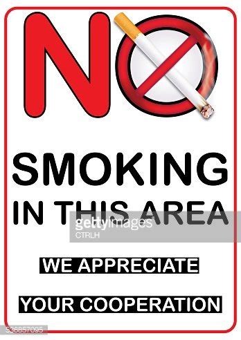 No Smoking In This Area - Sticker For Print Stock Clipart | Royalty-Free | FreeImages