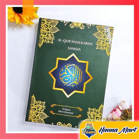 Jual Mushaf Al Quran Samsia Non Terjemah Baris Khot Utsmani Ukuran