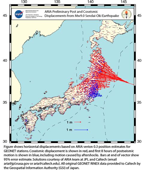 Séisme du 11 mars 2011 au large de Sendai, île de Honshu, Japon ...