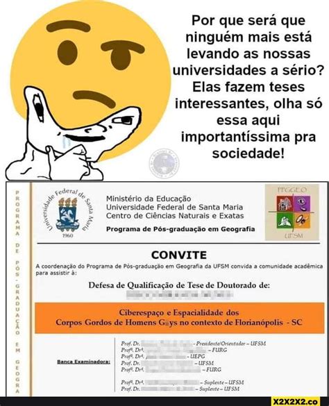 Por que será que ninguém mais está levando as nossas universidades a