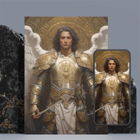 Archangel Gabriel Printable Angel Wall Art in 4 Sizes and Phone ...