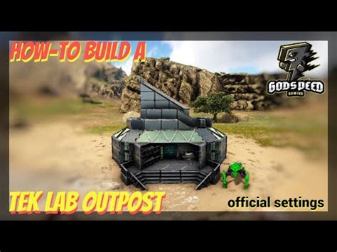 Ark Survival Evolved How To Build A Tek Lab Outpost Base Youtube