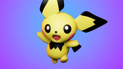 Pichu 3d Model Turbosquid 2180491