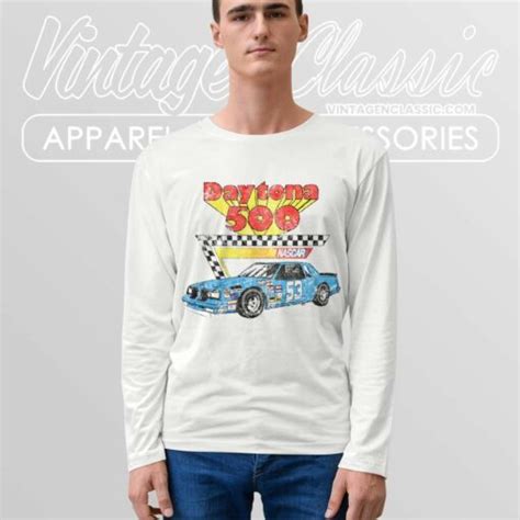 Nascar Vintage Daytona 500 Shirt High Quality Printed Brand