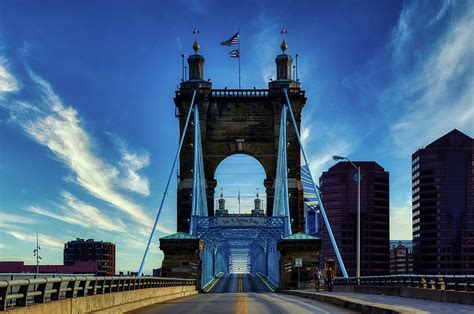 The John A. Roebling Suspension Bridge Photograph by Mountain Dreams