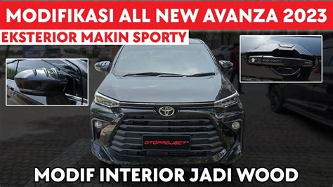 Modifikasi All New Avanza Black Interior Pasang Wood Makin Mewah