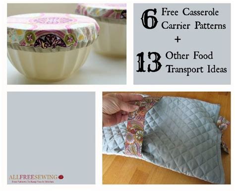 25 Casserole Carrier Patterns (Free) | Casserole carrier pattern, Small sewing projects, Carrier ...