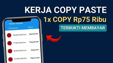 Kali Copy Paste Dibayar Rp Ribu Cara Menghasilkan Uang Dari