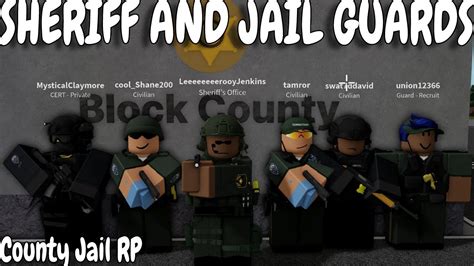 Sheriff Assists Jail With Inmate Catching Roblox County Jail Roleplay