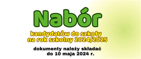 Nab R Kandydat W Na Uczni W Na Rok Szkolny Pa Stwowa Szko A