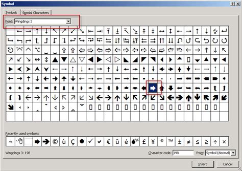 List Of Excel Symbols Filterter