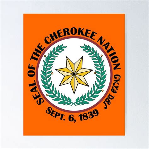 "flag of the cherokee | cherokee nation - cherokee indians" Poster for Sale by davinccidz ...