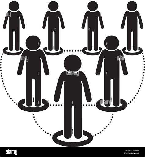 People Silhouette Teamwork Icon Vector Illustration Design Stock Vector