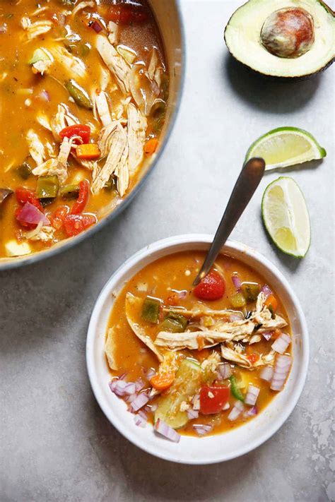 Easy Roasted Poblano Chicken Soup Lexis Clean Kitchen