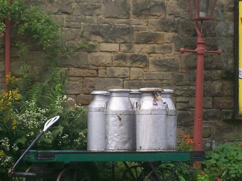 Milk Churns On Station Platform Goathland Yorkshire Eng Flickr