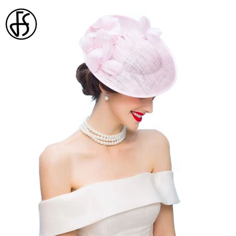 Buy Fs Womens Elegant Pink Fascinator Linen Wedding