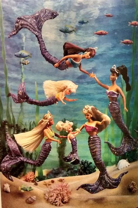 Barbie A Sea Of Friends Mermaid Barbie Barbie Diorama Vintage Mermaid