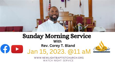 Nlbc Sunday Morning Worship With Rev Corey T Bland 01 15 2023