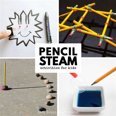 Pencil Stem Activities For Kids For Back To School Left Brain Craft Brain