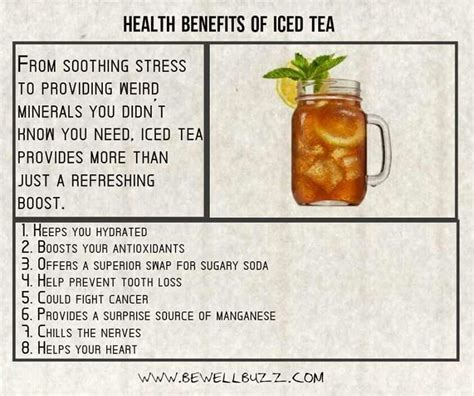 Health Benefits Of Iced Tea - Spesanut