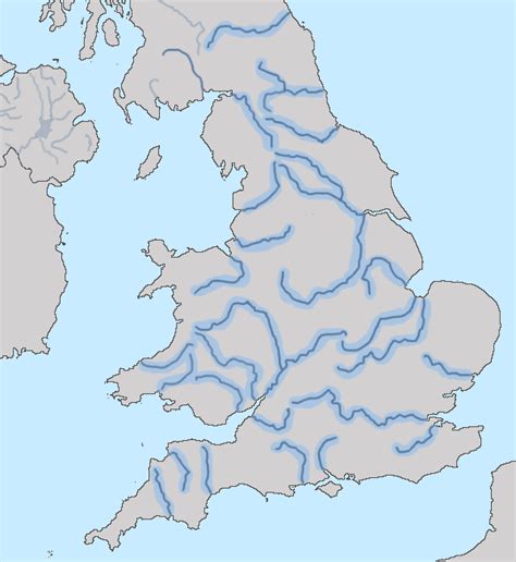 United Kingdom Map Rivers Mountains