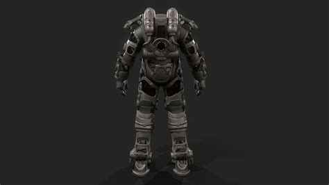 Artstation Fallout 4 Power Armor Frame Retexture Dorian Pillari