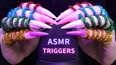 ASMR Scratching Tapping Massage With DIFFERENT Mics Items Nails