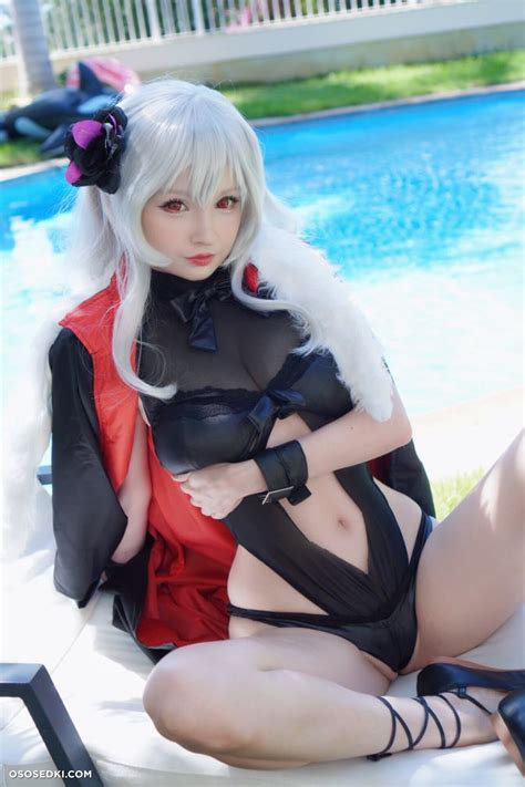 Hidori Rose Graf Zeppelin Azur Lane Naked Cosplay Asian 30 Photos