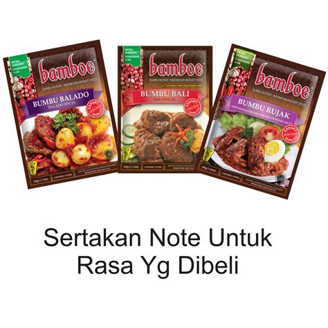 Jual Lengkap Bumbu Bamboe Export Varian Rasa Bumbu Dapur Bumbu